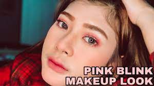 pink blink makeup look you
