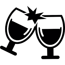 Wine Glasses Cheers Free Food Icons