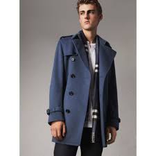 Burberry Wool Cashmere Trench Coat In