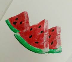 Watermelon Painting In Acrylics Steemit