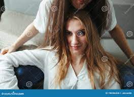Girlfriends in Love Sharing Time Together Indoors Stock Photo - Image of  homosexual, lifestyle: 198286558