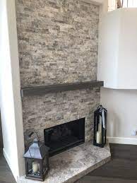 fireplace remodel using a silver