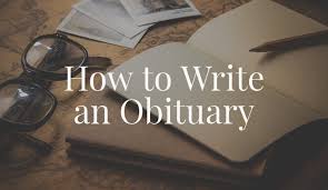 how to write an obituary cremation