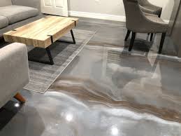 metallic floor coating grey