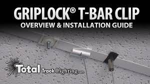 Suspended ceiling keel cassette keel for galvanized suspended ceiling light steel keel. Griplock T Bar Clip Overview And Installation Guide By Total Track Lighting Youtube