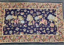 vine french jaquar tapestry hunting