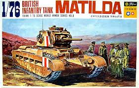 Fujimi Wa8 Armor Series 8 British Matilda Tank 1 76 Scale 1973 Release Ebay