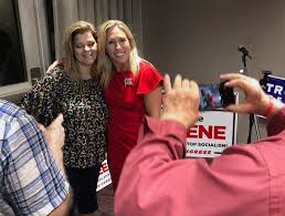 Marjorie taylor greene is now expected to be elected in november to represent georgia's heavily conservative 14th congressional district, and become qanon's first devotee in congress. Marjorie Taylor Greene A Qanon Supporter Wins House Primary In Georgia The New York Times