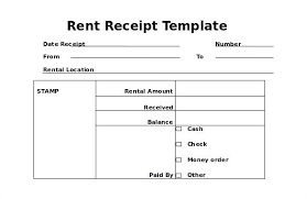 Rent Receipt Document Under Fontanacountryinn Com