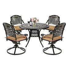 Meetwarm 5 Piece Outdoor Patio Dining