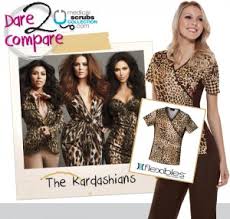 The collection for summer gave early warning of the major outbreak of leopard. Kim Kardashian Medical Scrubs Collection