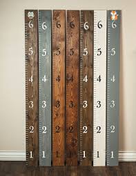 Personalized Growth Chart Wood Growth Chart Wall Ruler