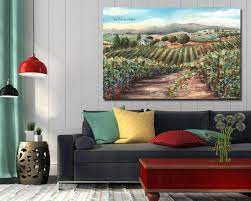 Napa Valley Landscape Vineyard Canvas