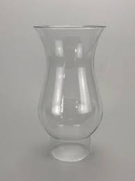 vintage clear glass chimney hurricane