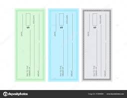 Blank Check Template Check Vector Template Banking Check Template