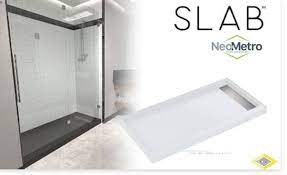 slab solid surface shower bases