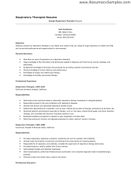 Respiratory Therapist Student Resume Gse Bookbinder Co