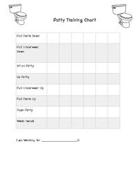 Potty Training Chart Worksheets Teaching Resources Tpt