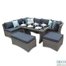 Find the perfect home furnishings at hayneedle, where you can buy online while you explore our room designs and curated looks for tips, ideas & inspiration to help you along the way. High Back Corner Sofa Dining Rattan Garden Set Natural Deco Alfresco