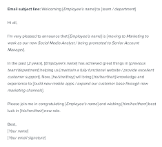And who is your audience? Internal Promotion Announcement Email Template Workable