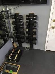 Wall Mounted Dumbbell Rack Made From