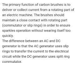 carbon brushes in dc motor
