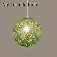 Round Rattan Wicker Ball Ceiling Light Pendant Lamp Shade For Bar No Bulb Hanging Lamp Room House Decoration Lamp Covers Shades Aliexpress