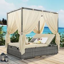 patio daybed outdoor wicker furniture