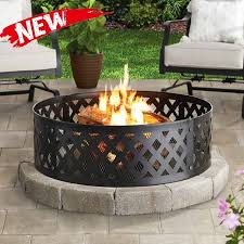 36inch Steel Fire Pit Ring Outdoor Wood