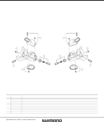 Shimano Alivio Sl M410 Shift Pod Pair 3x8 User Manual