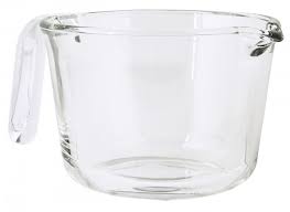 mixing bowl glass 2 sizes by