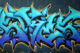 Colorful Graffiti Spray Painted On A