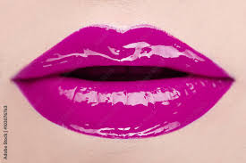 beautiful bright purple lips makeup