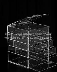 ds acrylic lucite clear cube makeup