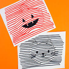 Step by step pumpkin drawing instructions. 3d Optical Illusion Halloween Drawings Pink Stripey Socks