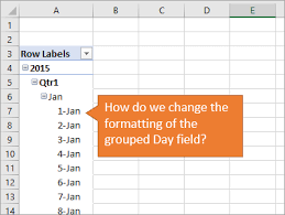 How To Change Date Formatting For Grouped Pivot Table Fields