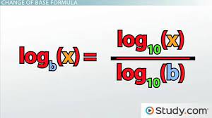 Change Of Base Formula For Logarithms
