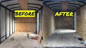 installing plywood walls in an enclosed