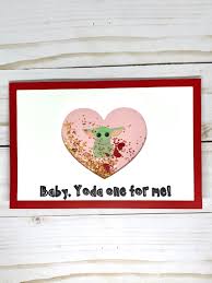 Cute yoda valentine's day card, funny anniversary card for boyfriend girlfriend, sweet love card. Baby Yoda Valentine S Day Gifts Popsugar Entertainment