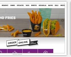 Image of Taco Bell website