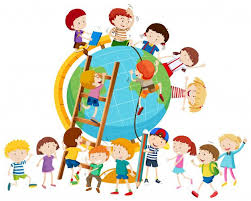 Lots of children around the globe Free Vector | Vector free, Globe vector,  Environmental art