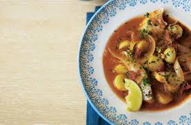 smoky fish stew with lemon and parsley