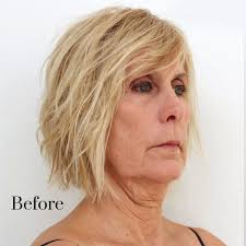 Grow your hair out to about chin length and mostly one length all over. Best Short Hairstyle Jowls