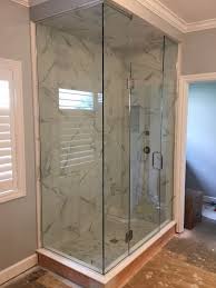a custom frameless shower enclosure