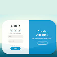 an animated dual login signup form