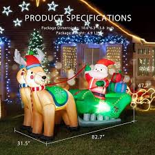 Inflatable Led Lighted Santa