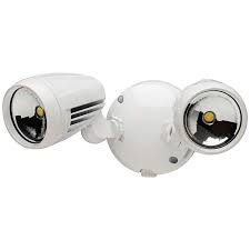 Brookdale 2 Light Dusk To Dawn Led Security Light In White 3r692 Lamps Plus