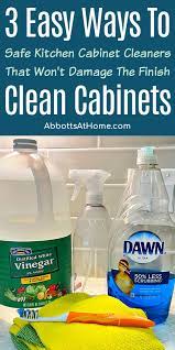 to clean white kitchen cabinets
