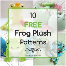 10 frog stuffed patterns free