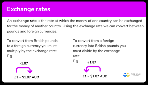 exchange rates gcse maths steps